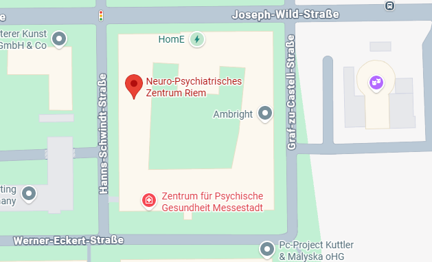 Karte zur Praxis in der Hanns-Schwindt-Str. 17